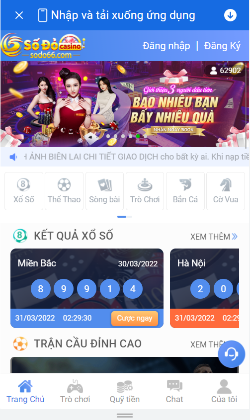 Trang chủ sodo Casino trên điện thoại